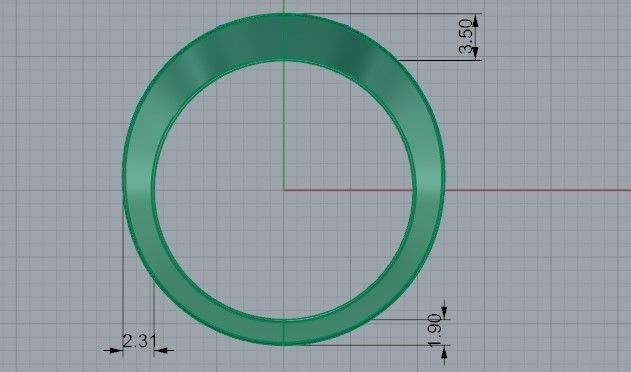 Miracle Blue ring 1436 3D print Model 3D print model_6