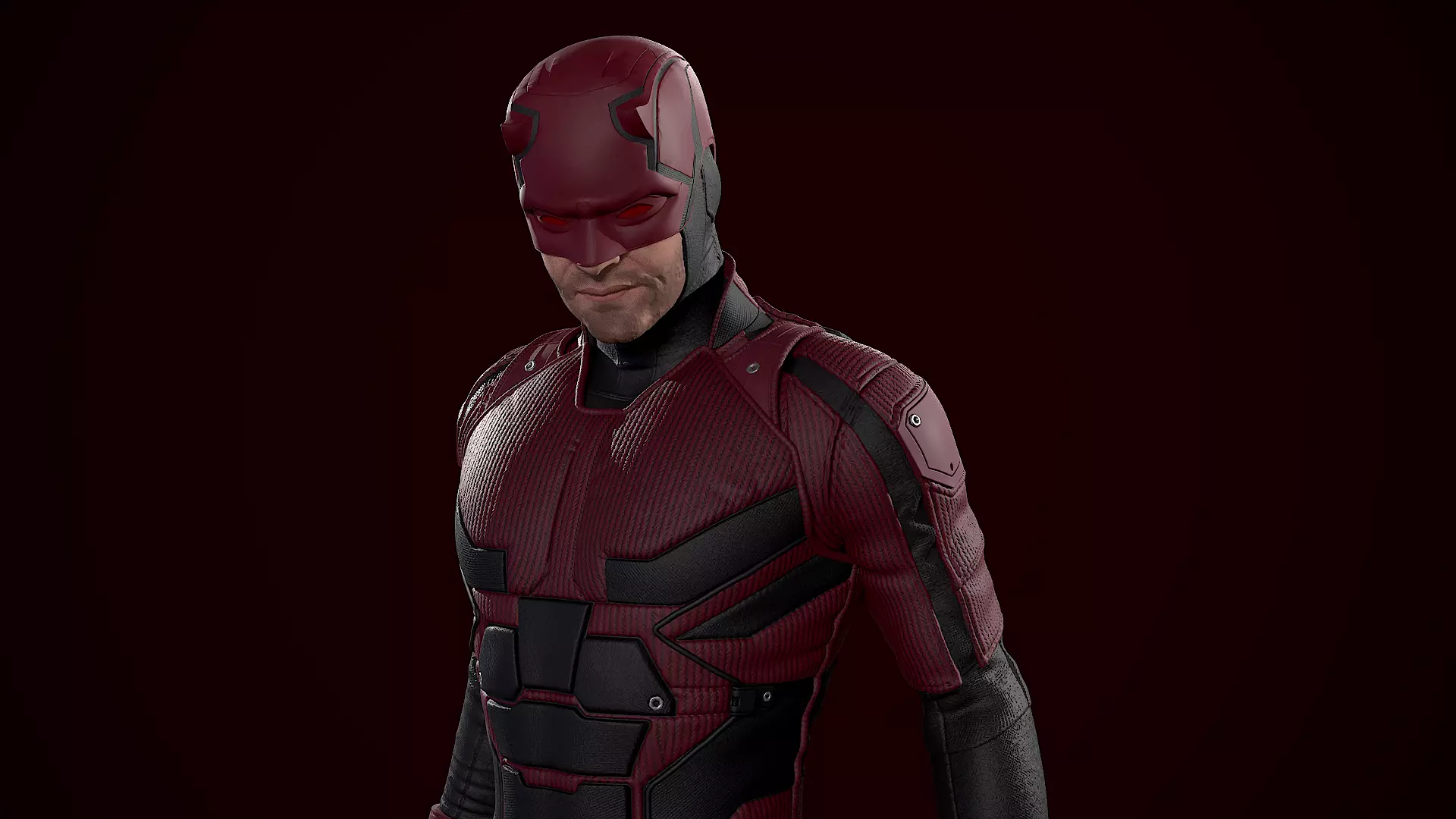 Daredevil 3D Print Statue 3D print model_0
