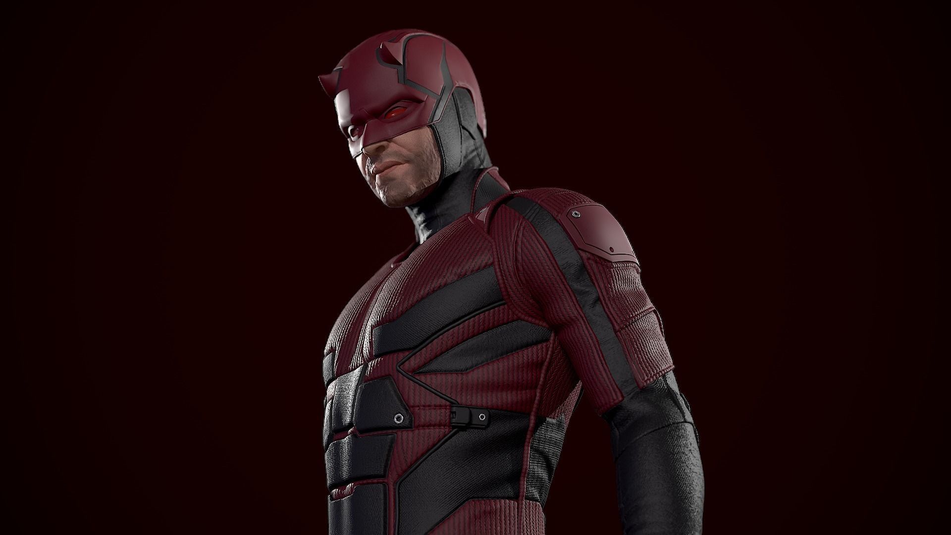 Daredevil 3D Print Statue 3D print model_4