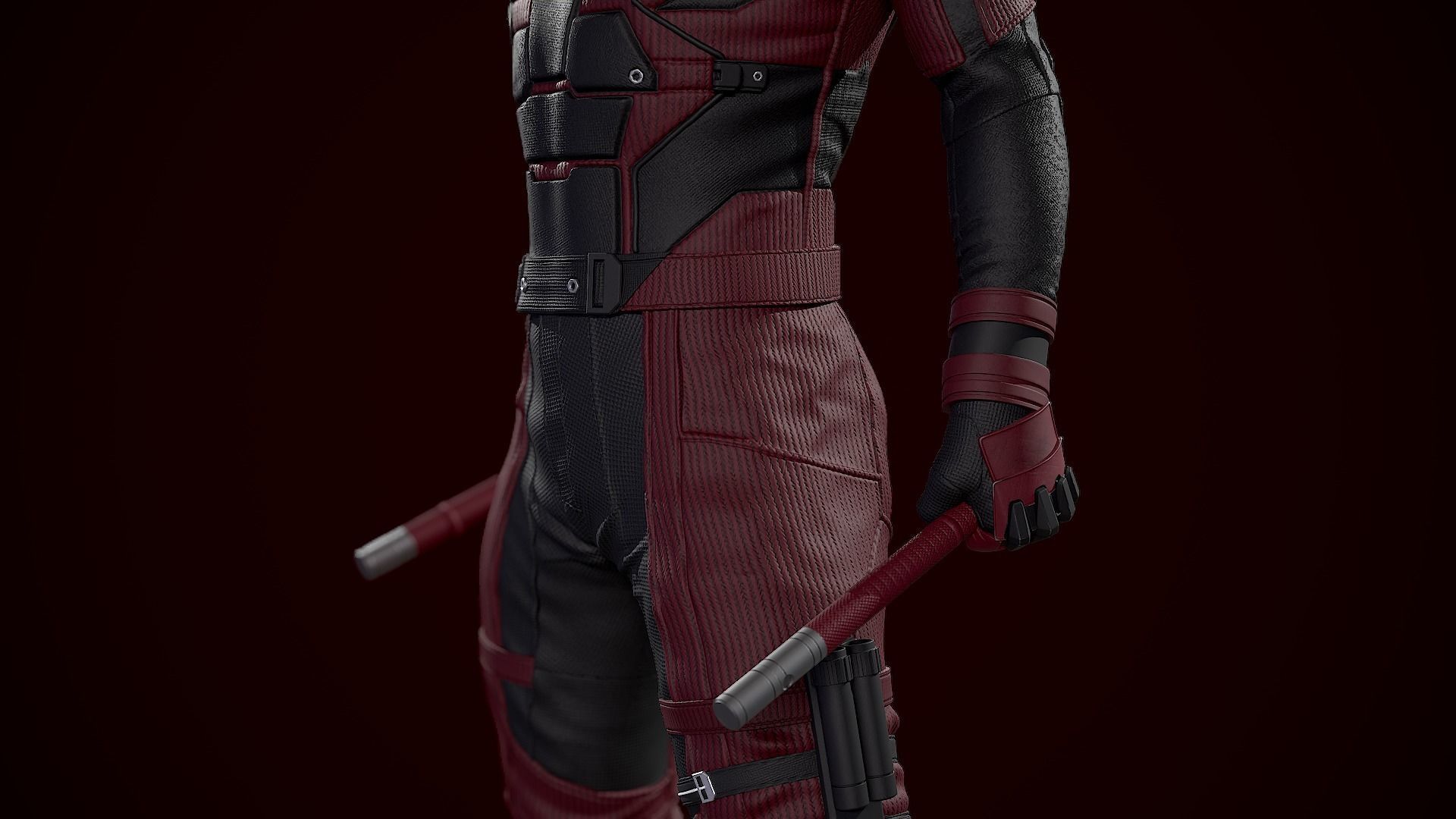 Daredevil 3D Print Statue 3D print model_9