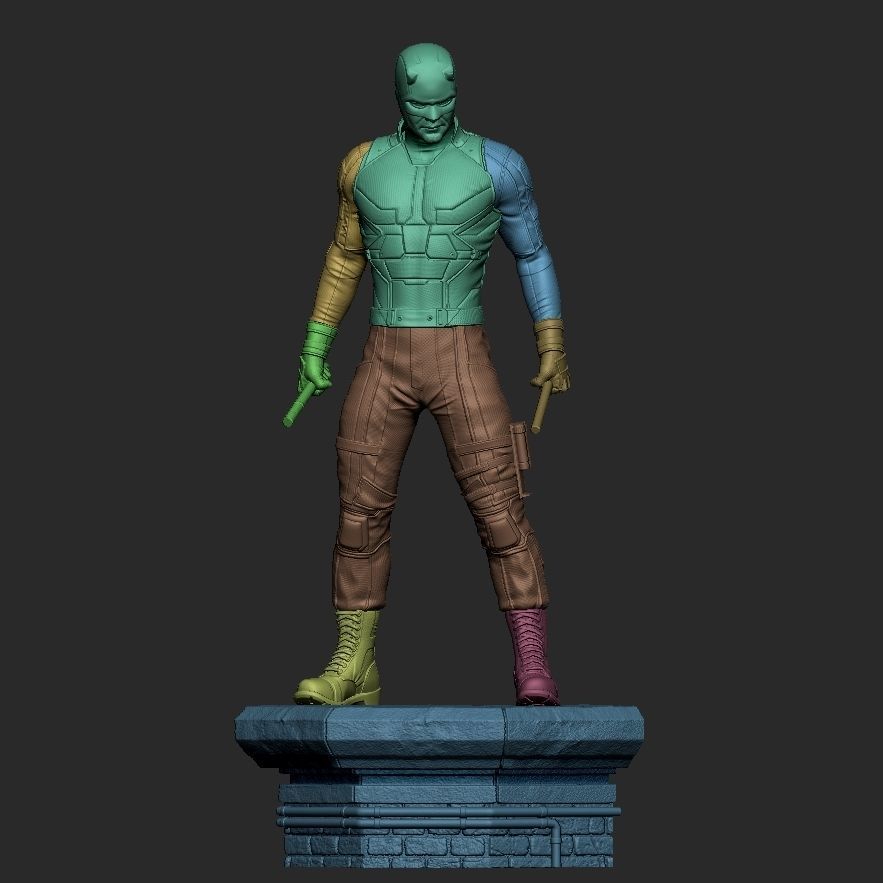 Daredevil 3D Print Statue 3D print model_11