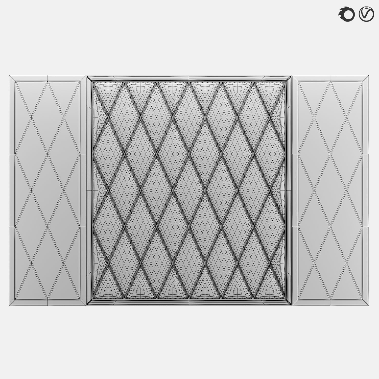 Soft wall panel 75 3D model_1