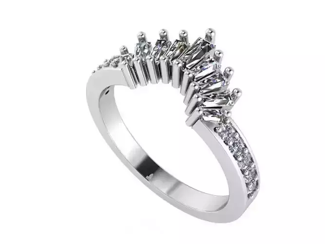 Crown Ring 1439 3D print model