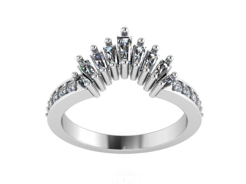 Crown Ring 1439 3D print model 3D print model_2