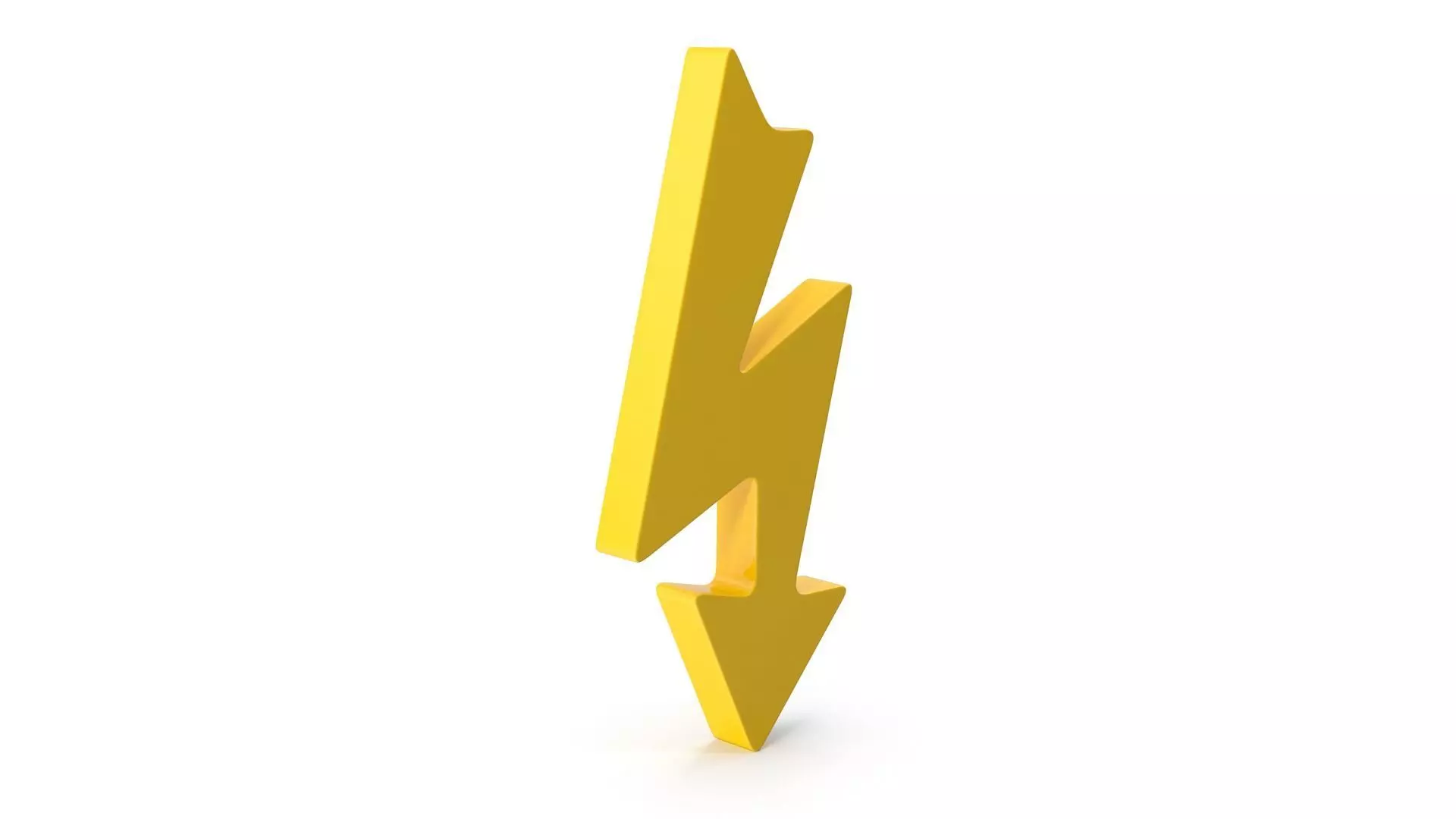 High Voltage Icon Low-poly 3D model_0