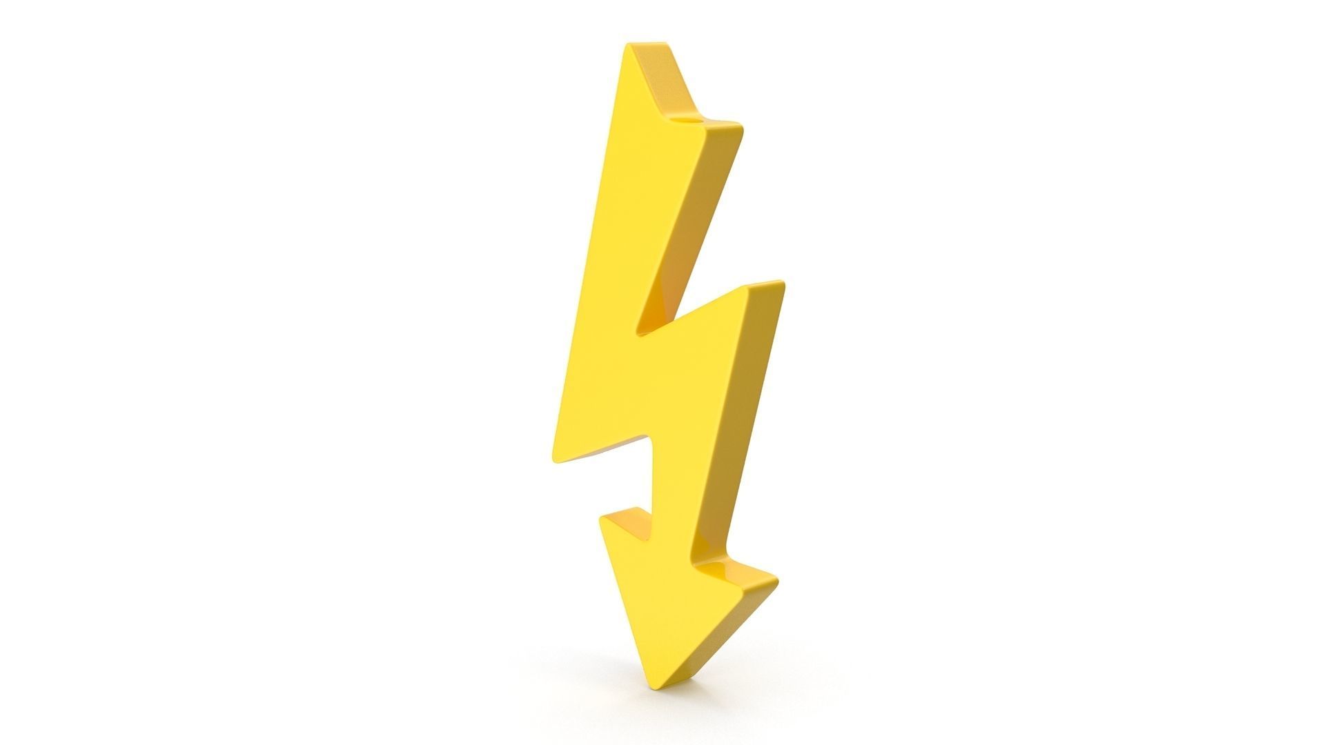 High Voltage Icon Low-poly 3D model_3