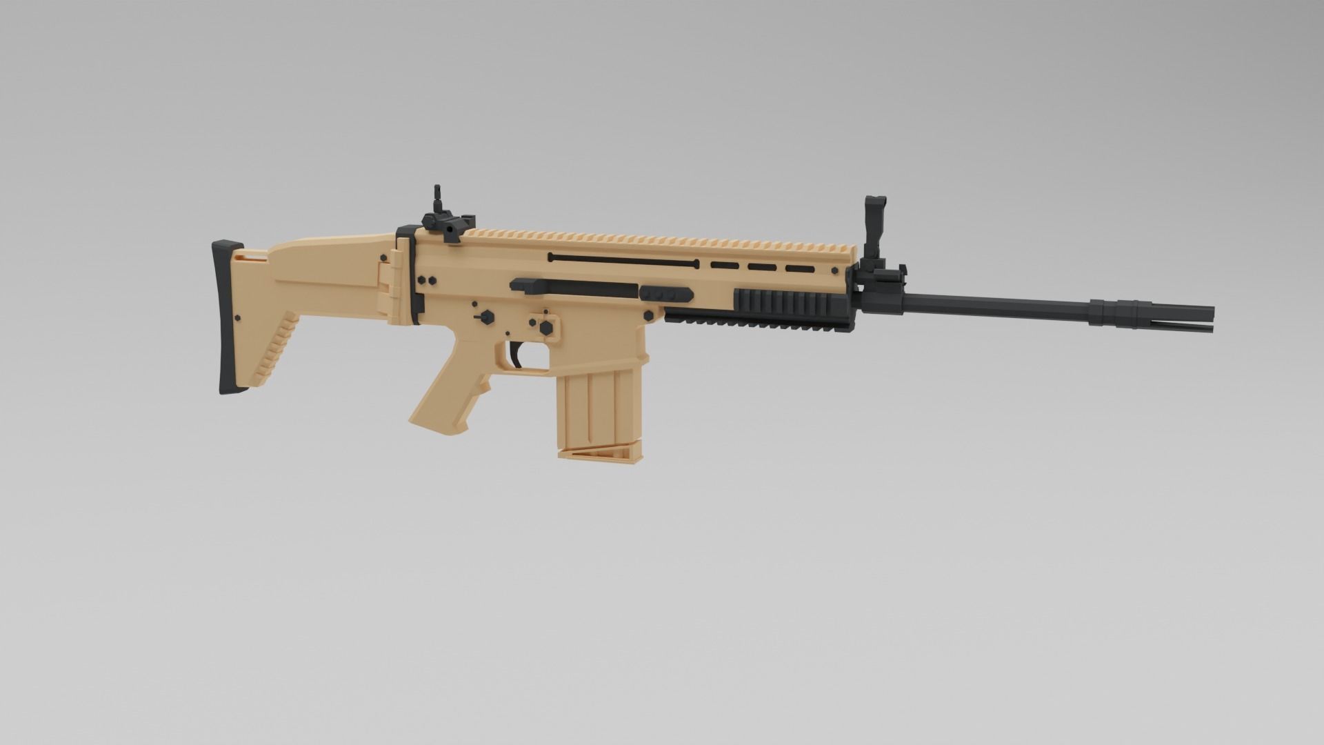 Low poly Soldiers Rigged Low-poly 3D model_35