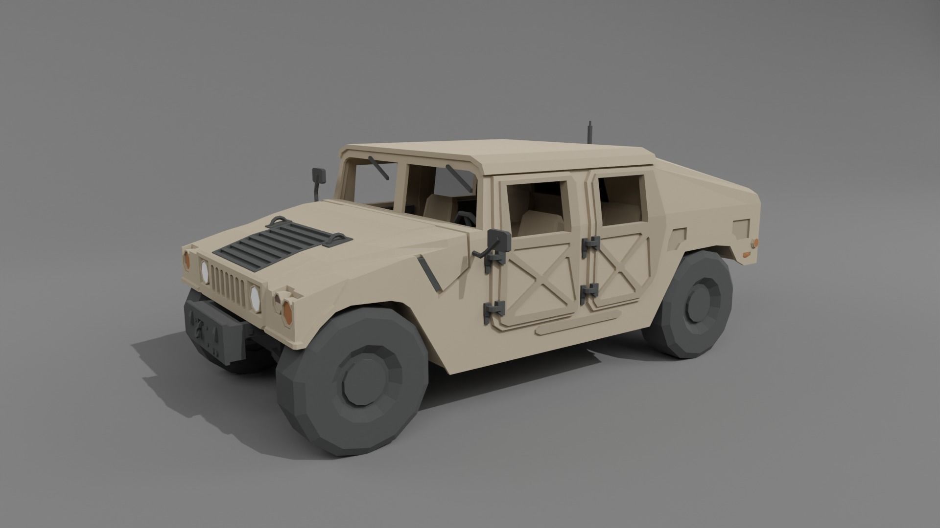 Low poly Soldiers Rigged Low-poly 3D model_45