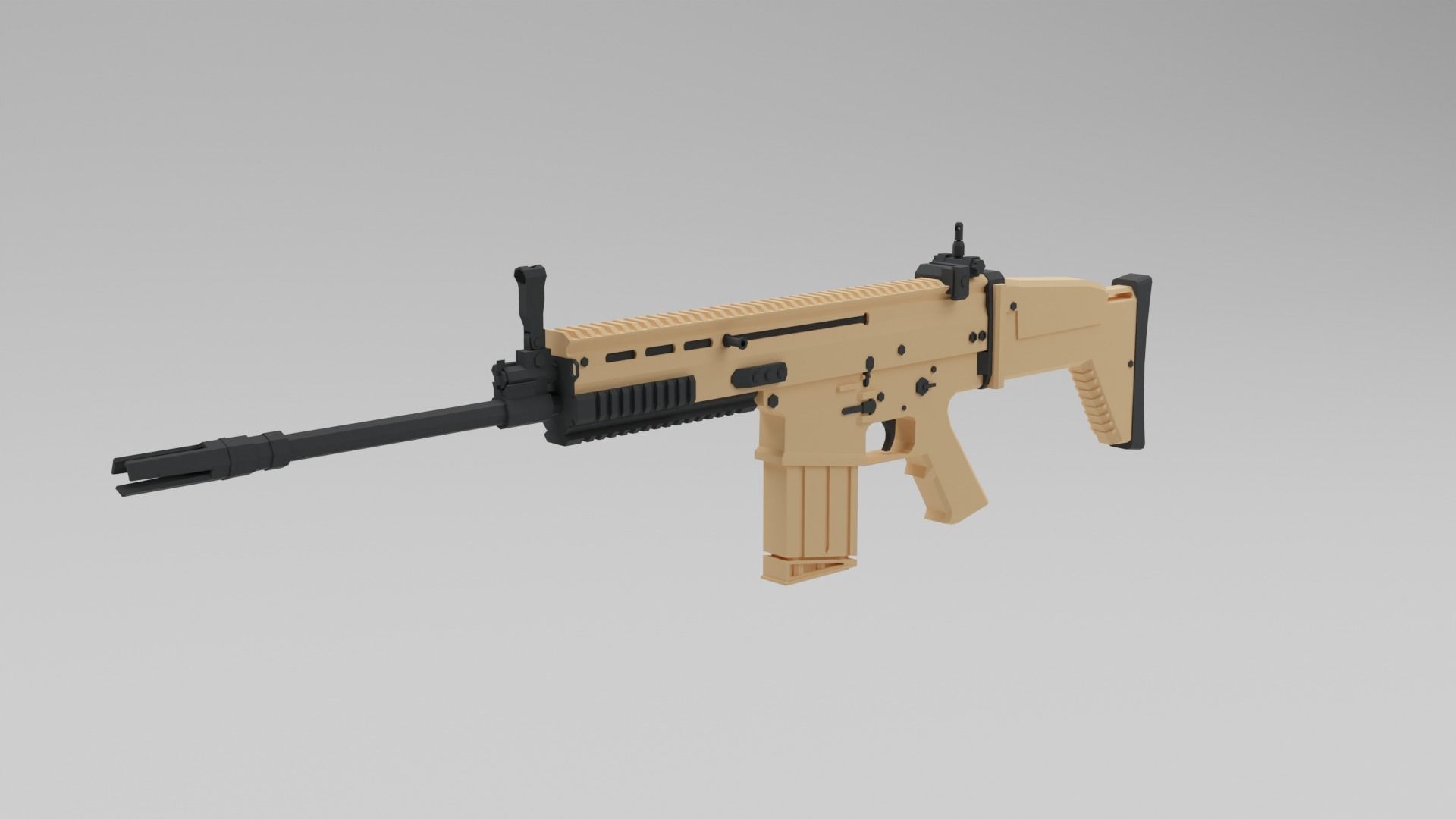 Low poly Soldiers Rigged Low-poly 3D model_36