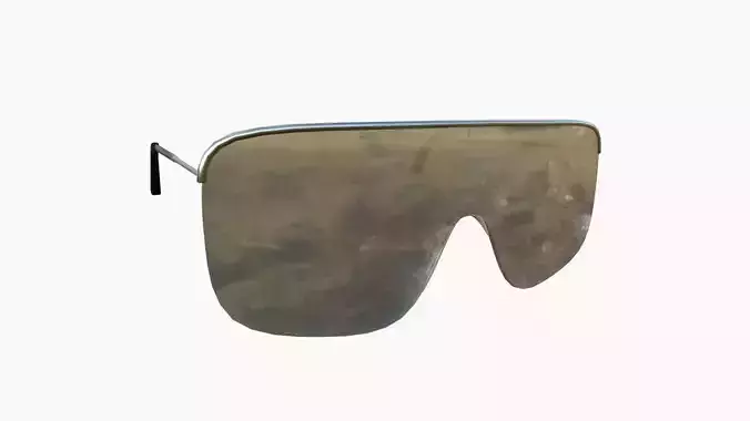 Sunglass I07 Silver - Character Design Fashion Low-poly 3D model