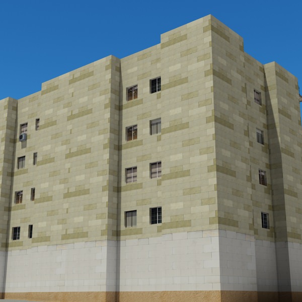 Building residential Low-poly 3D model_11