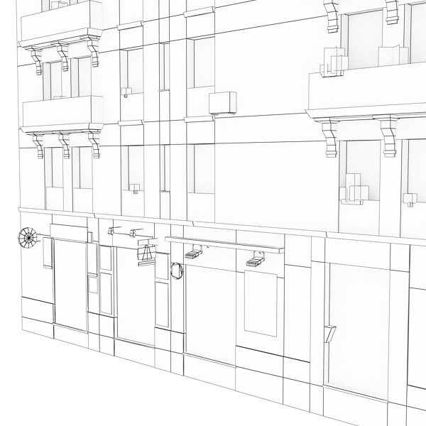 Building residential Low-poly 3D model_17