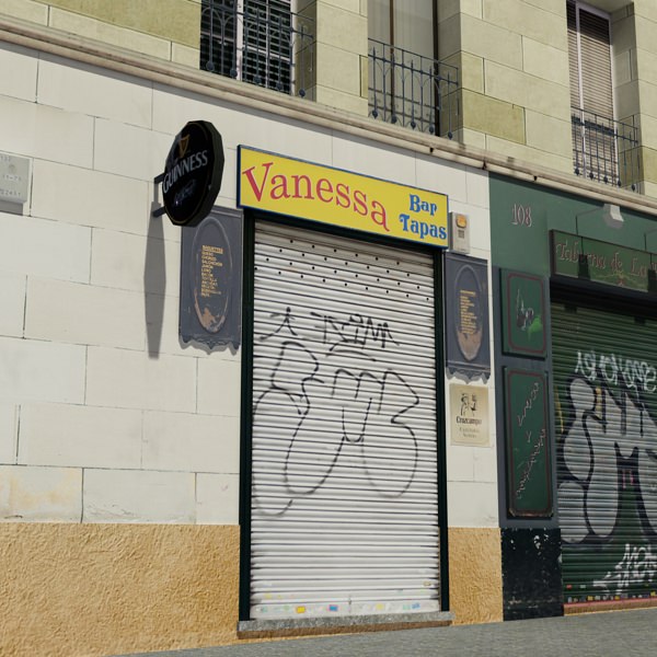 Building residential Low-poly 3D model_5