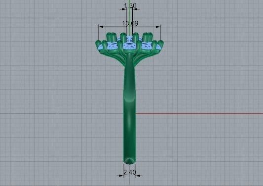 Open flower Diamond ring  1443 3D print model 3D print model_7