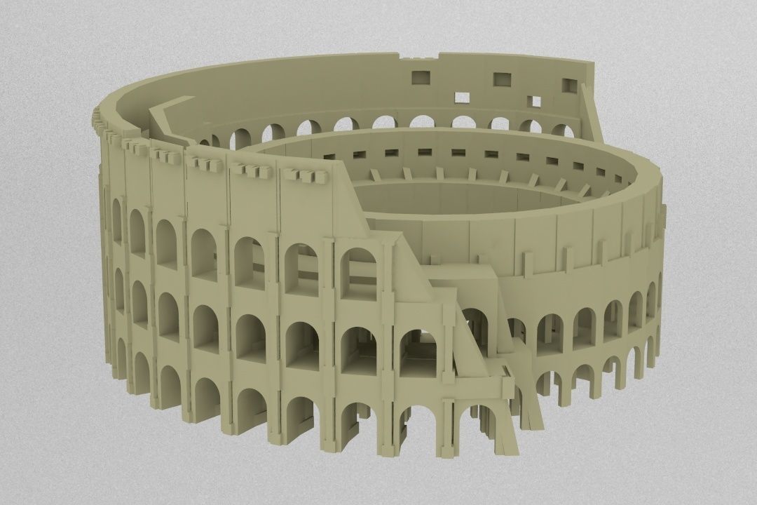 colosseum roman coliseum 3D print model_4