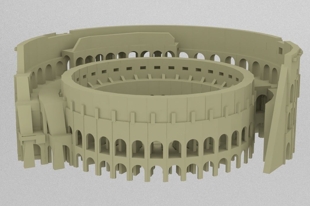 colosseum roman coliseum 3D print model_5