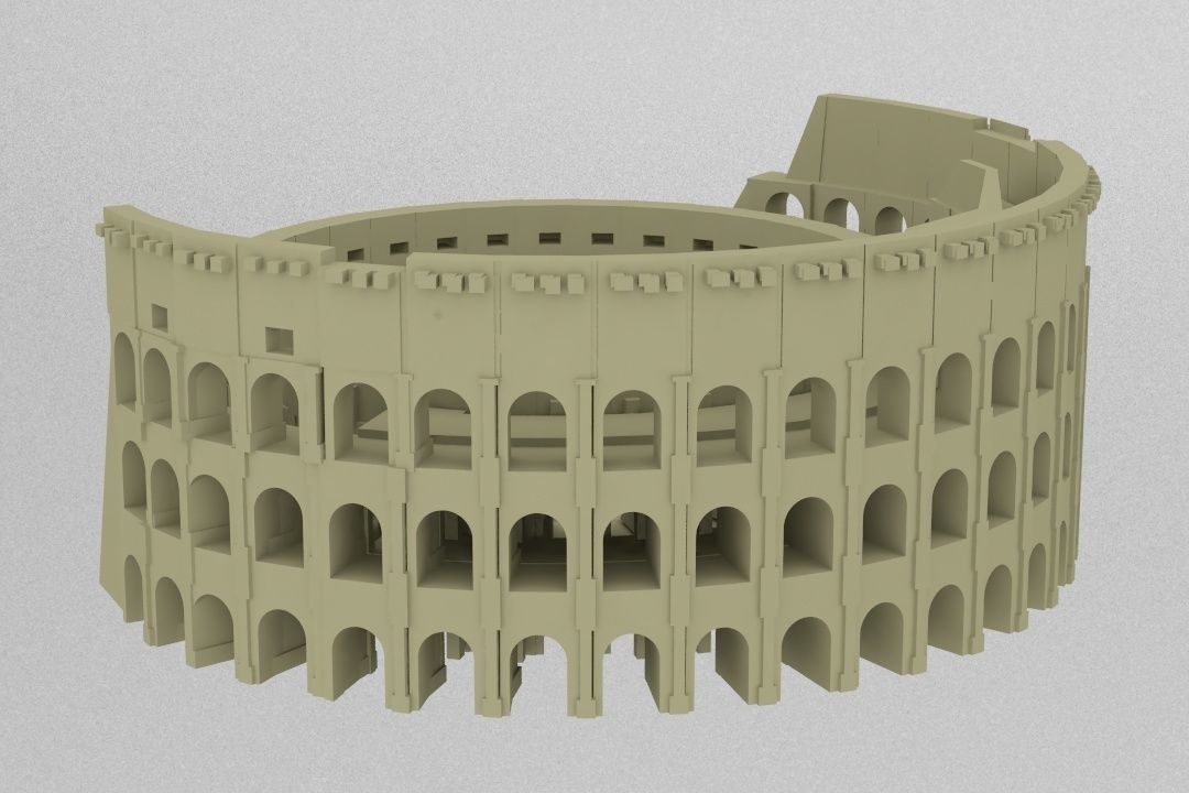 colosseum roman coliseum 3D print model_2