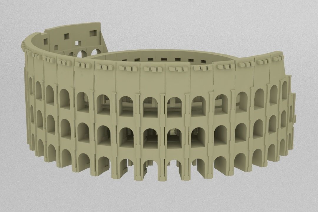 colosseum roman coliseum 3D print model_3