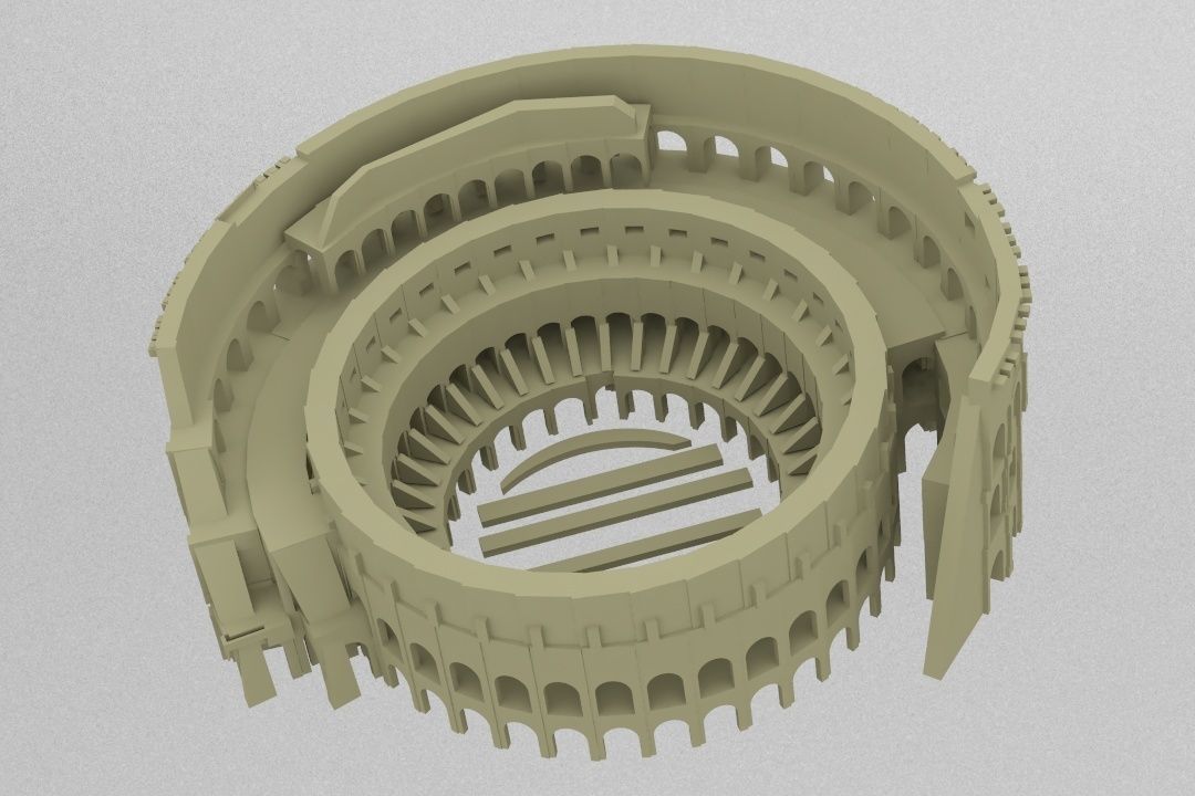 colosseum roman coliseum 3D print model_6