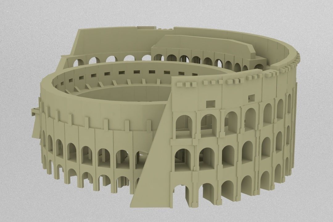 colosseum roman coliseum 3D print model_1