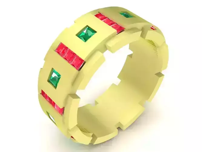 korea diamond band ring for men 3840