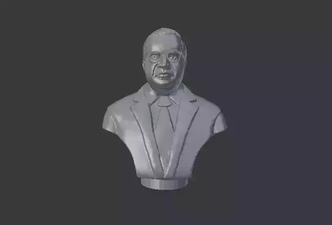 Ambedkar bust of man in suit