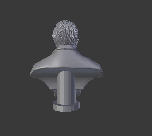 Ambedkar bust of man in suit 3D print model_2