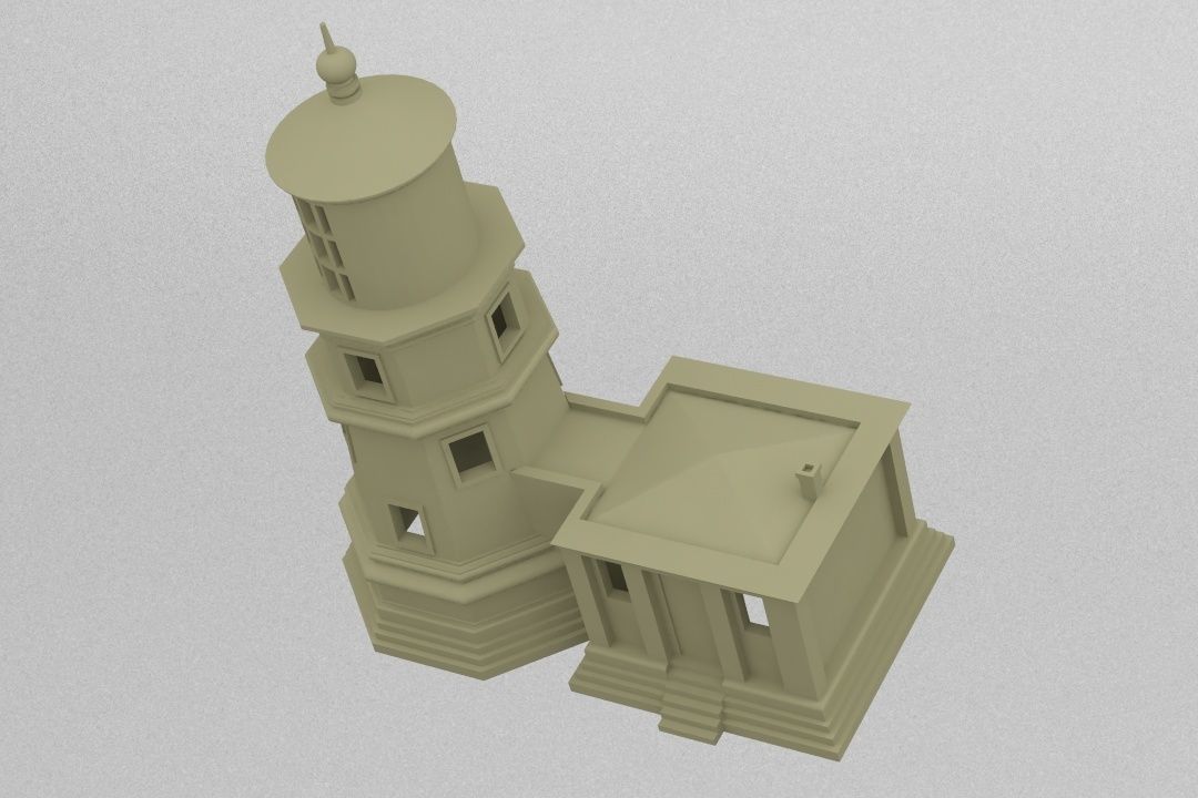 Lighthouse 3D print model_7