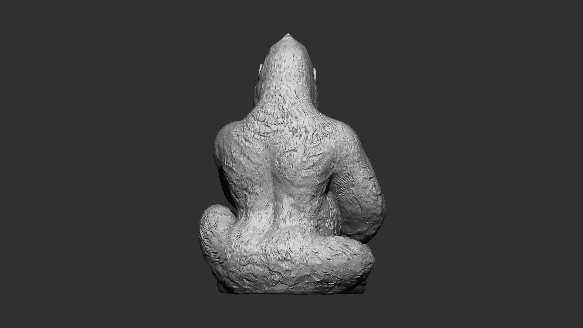Gorilla 3d print model 3D model_2