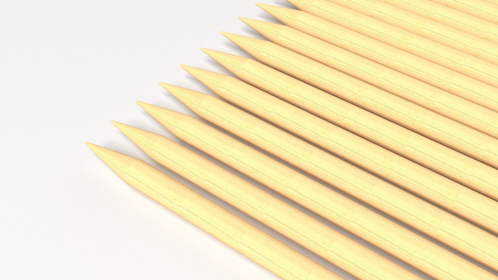 Bamboo Skewers 3D model_6