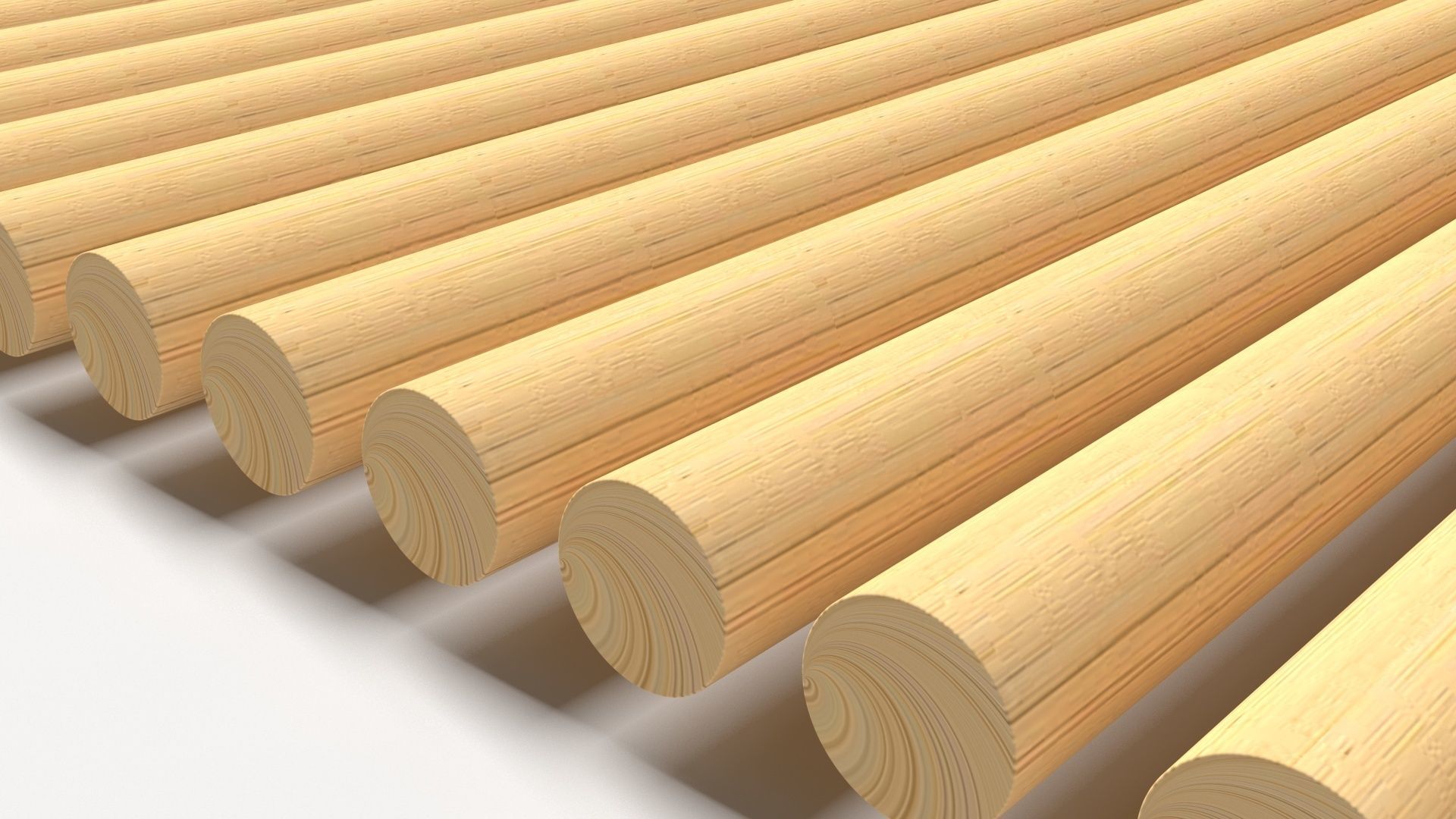 Bamboo Skewers 3D model_4