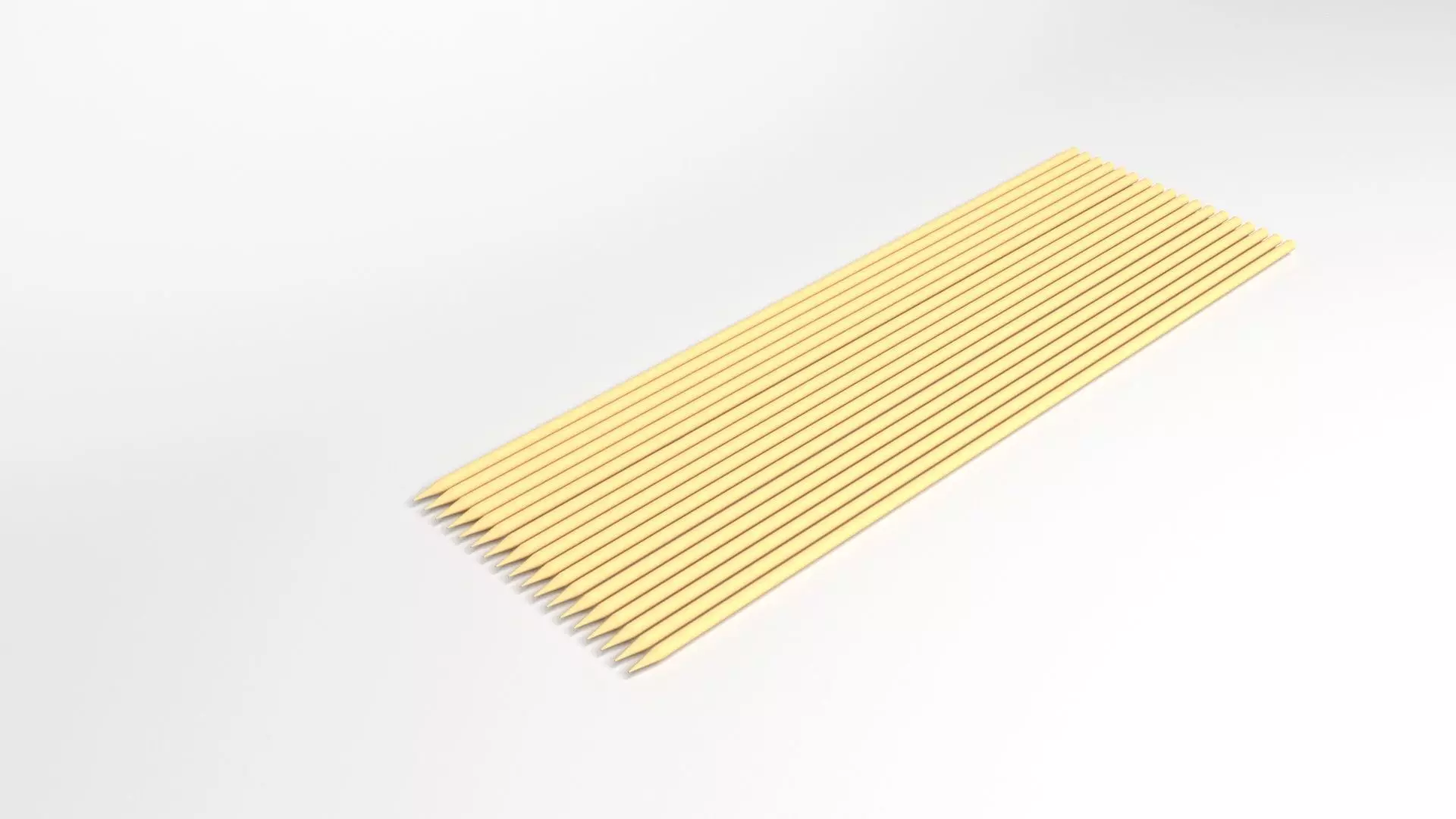 Bamboo Skewers 3D model_0