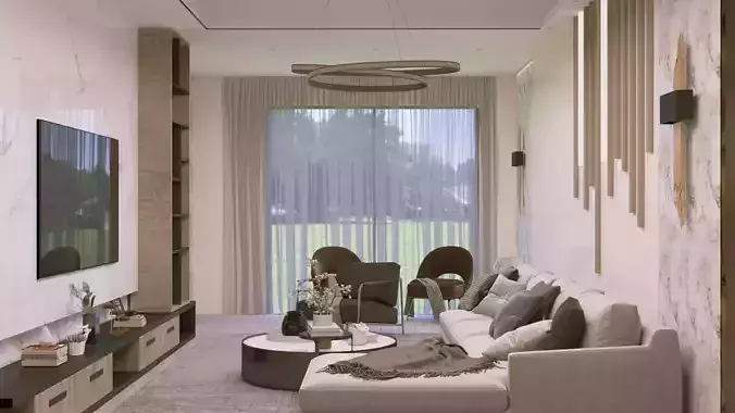 LIVING ROOM 3D print model