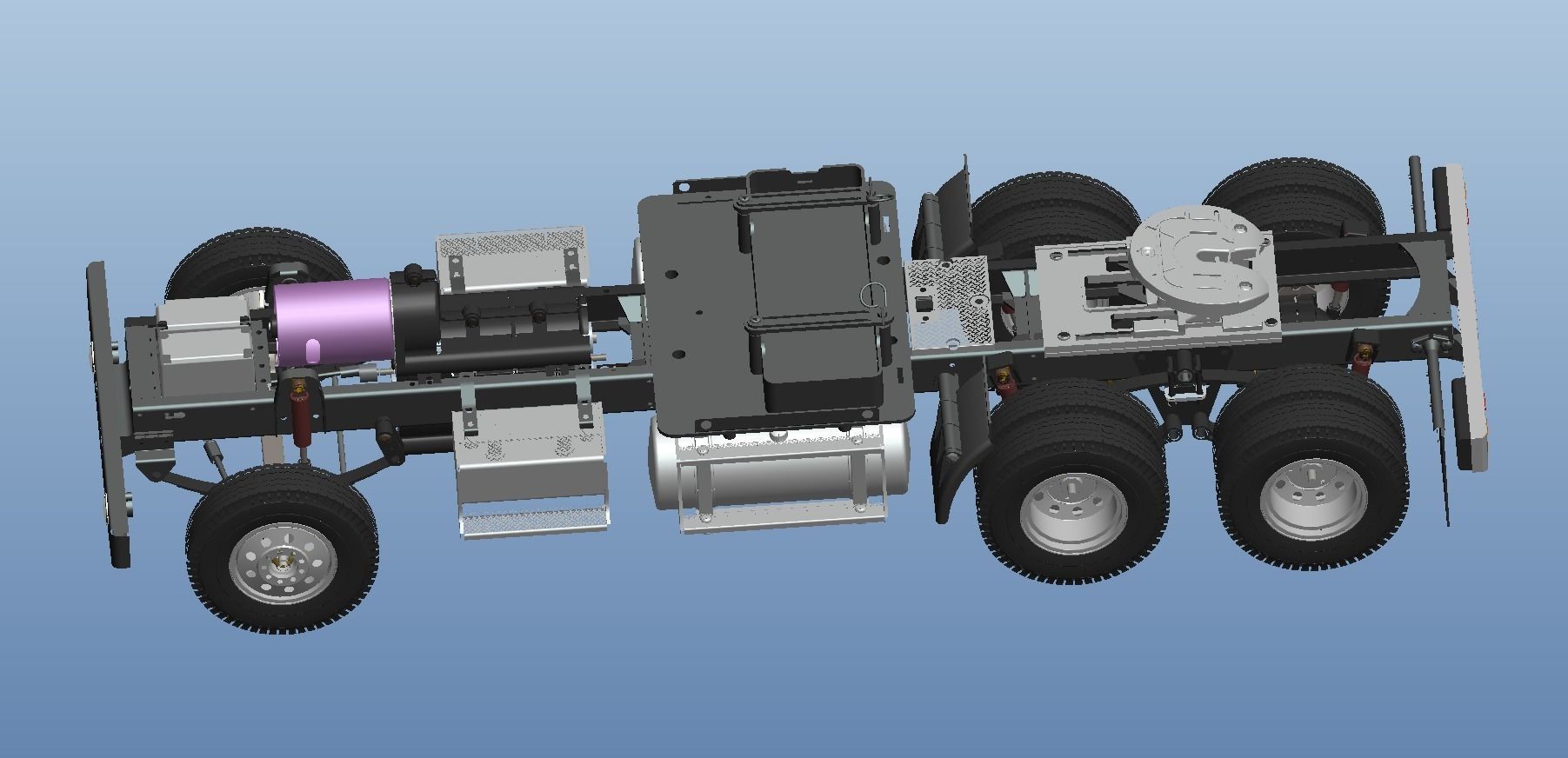 RC truck chassis model 3D model_6