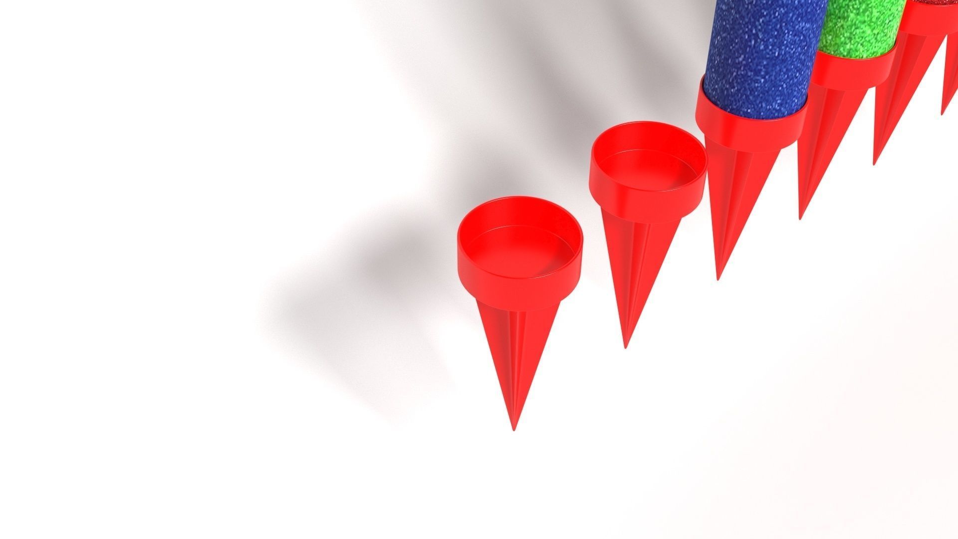 Firework Candles 3D model_6