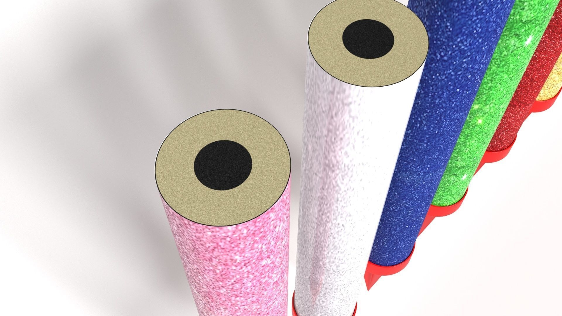 Firework Candles 3D model_4