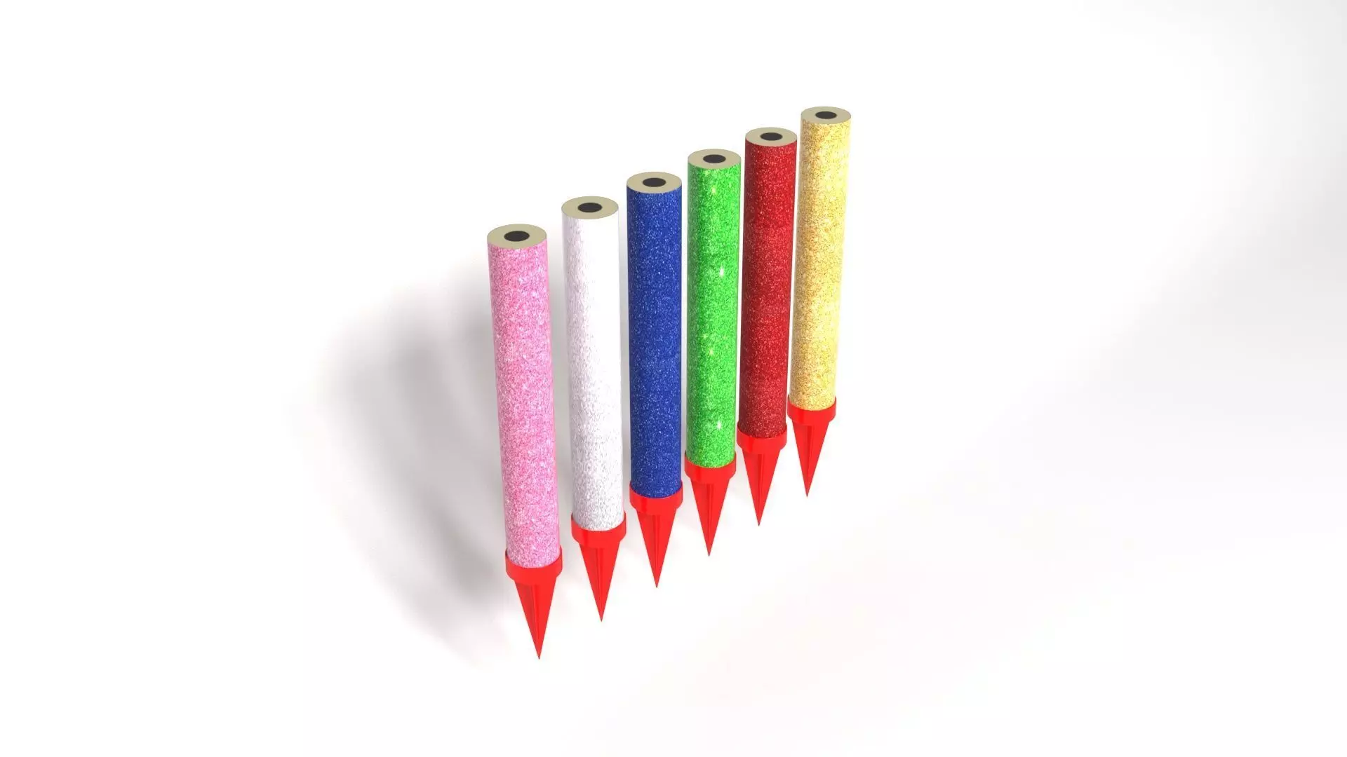 Firework Candles 3D model_0