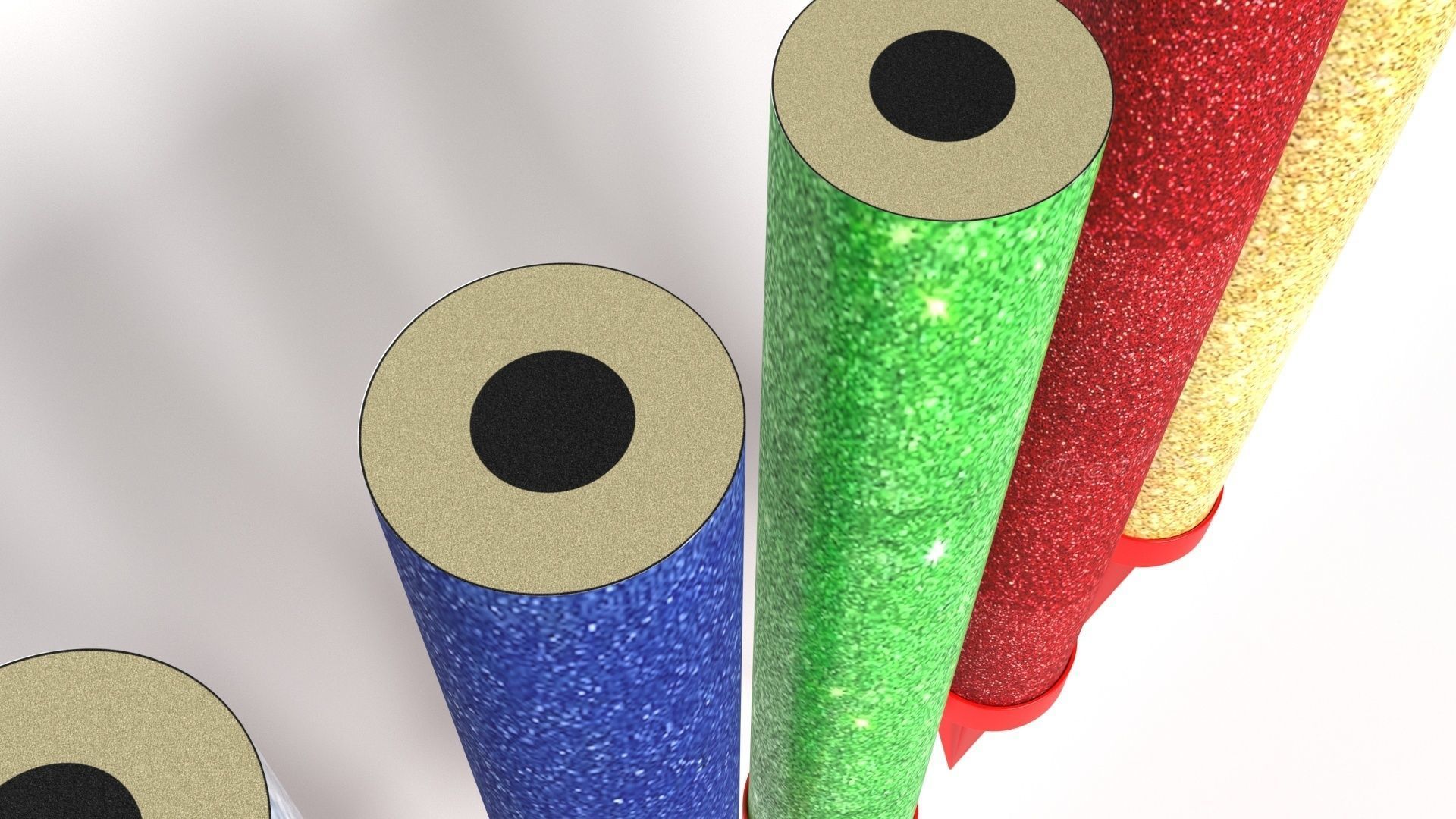 Firework Candles 3D model_5