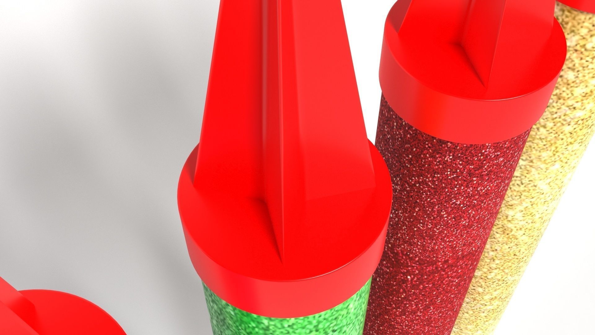 Firework Candles 3D model_15