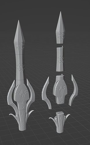 gungnir odin scepter 3D print model