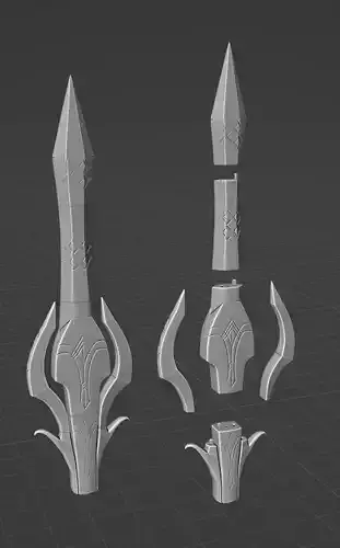 gungnir odin scepter 3D print model