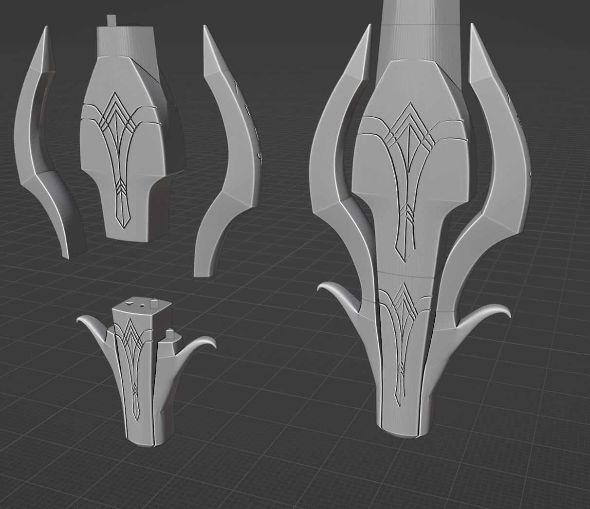 gungnir odin scepter 3D print model_1