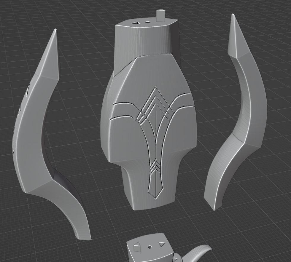 gungnir odin scepter 3D print model_3
