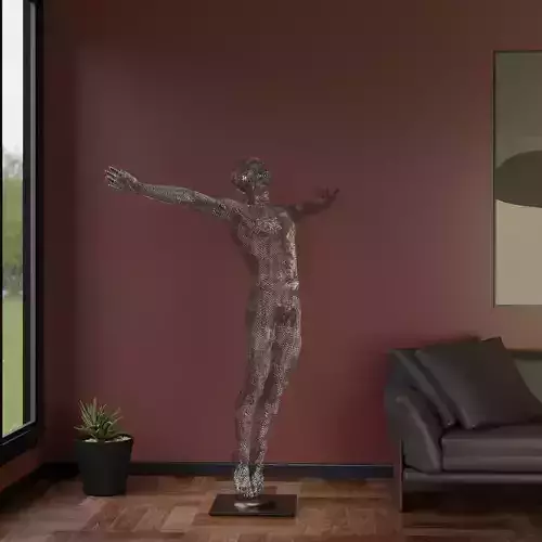 Ornamental sculpture Low-poly 3D model