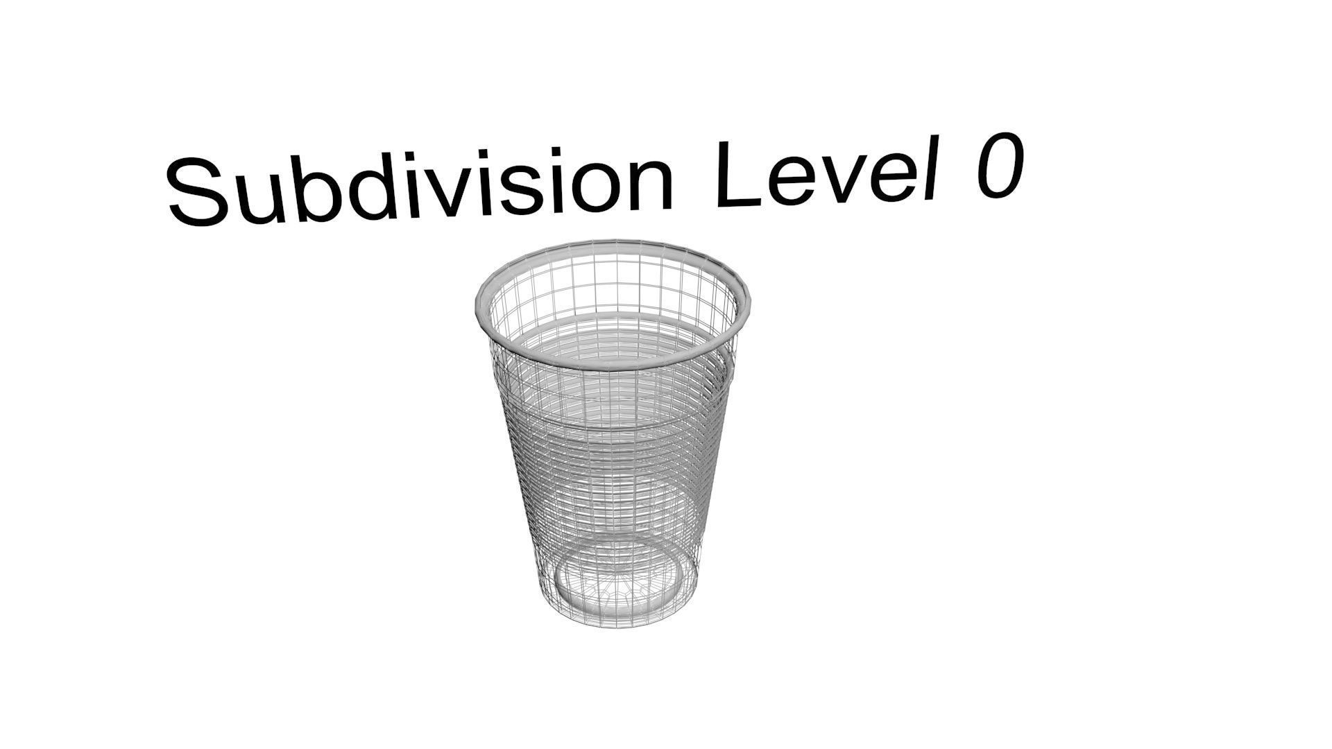 Colored Plastic Cups Set 3D model_30