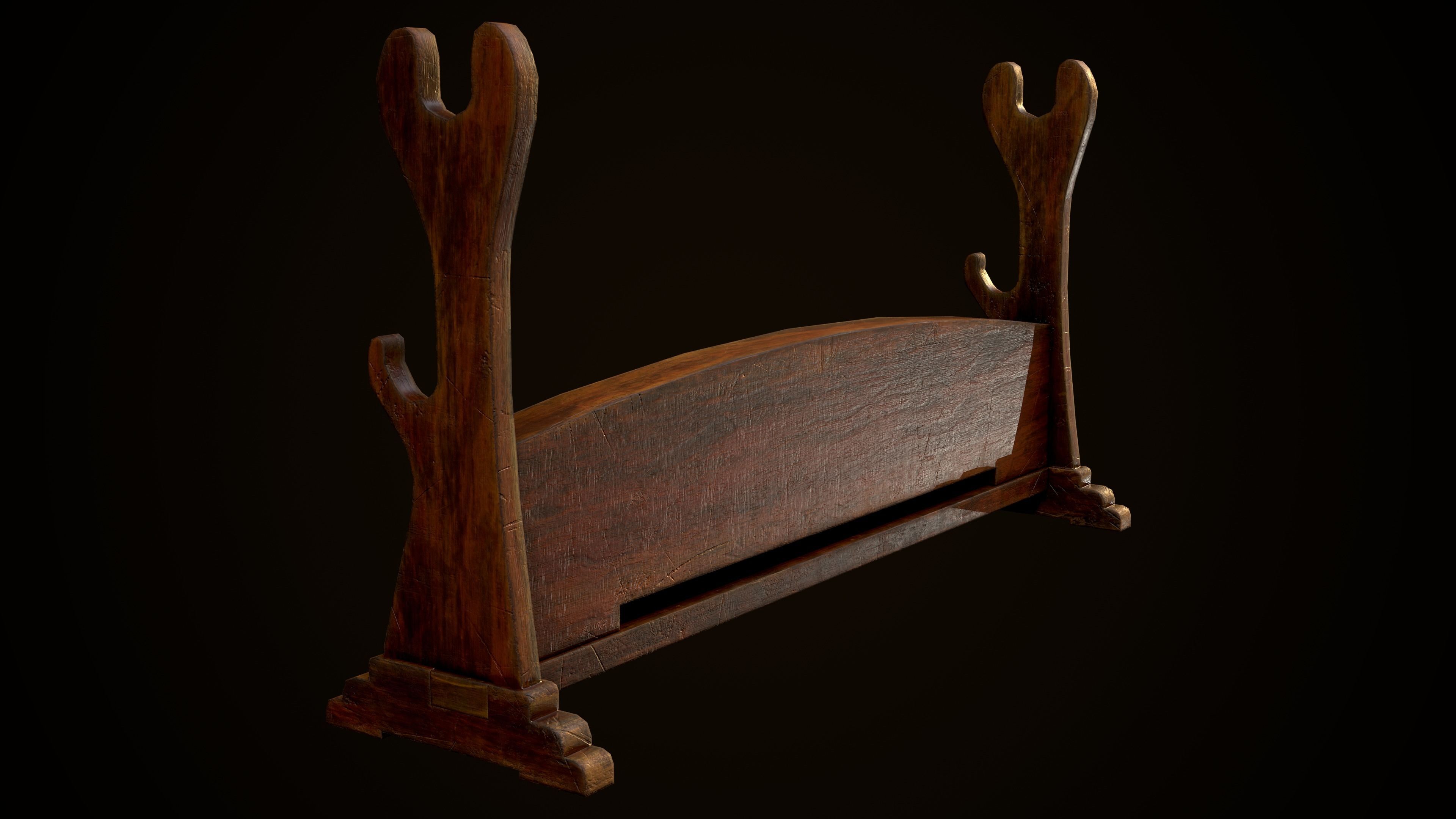 Demon Hunter Sword Low-poly 3D model_7