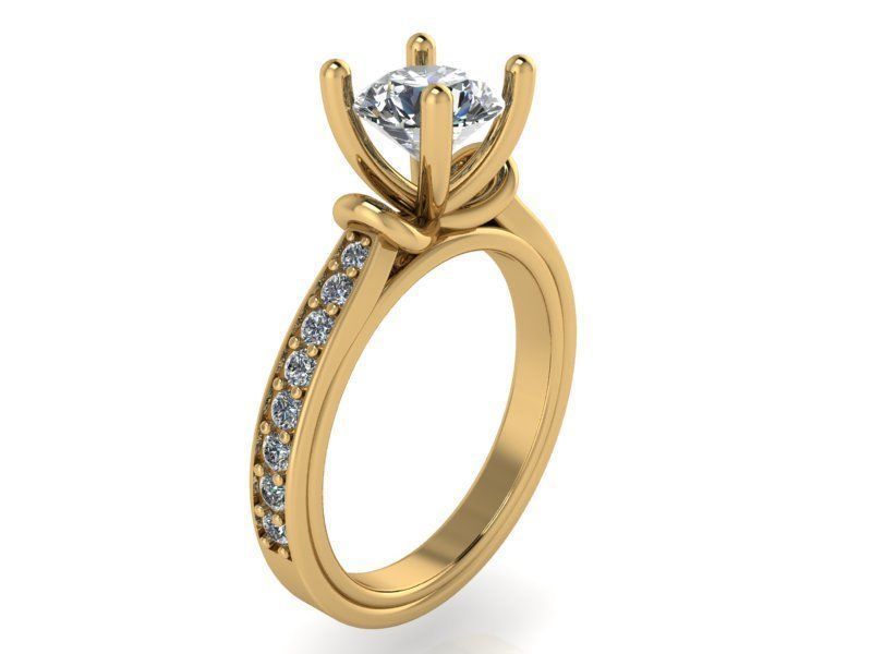 Basket Setting Diamond Ring 1468 3D print model 3D print model_1