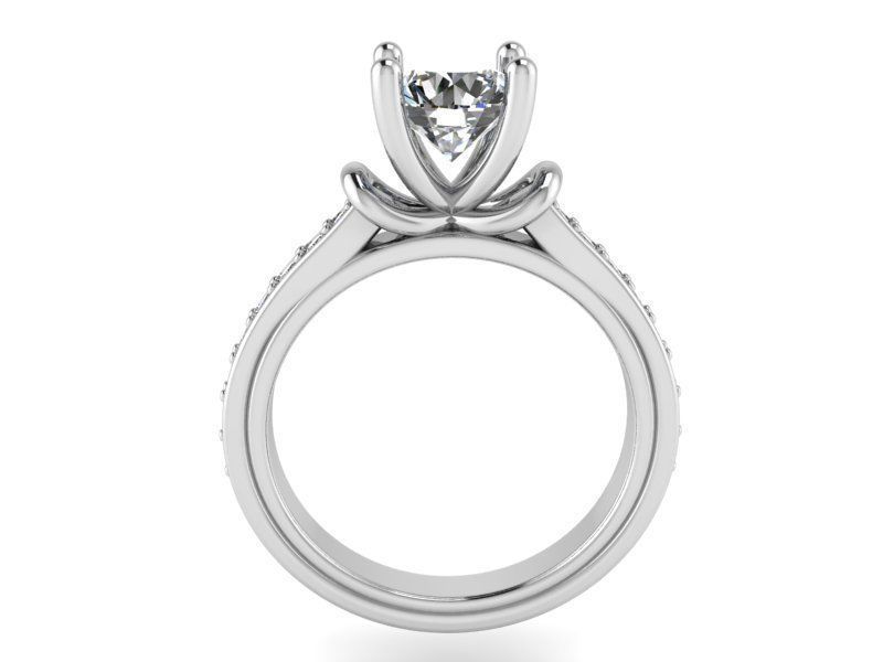 Basket Setting Diamond Ring 1468 3D print model 3D print model_2