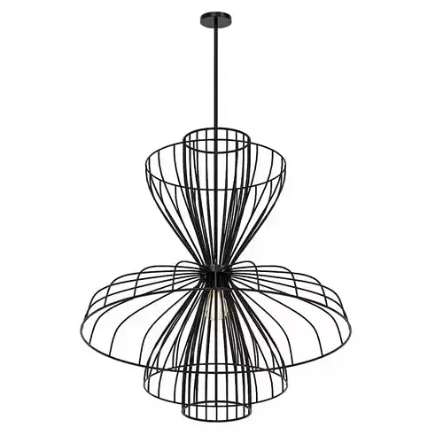 PARACHUTE pendant light with wire frame