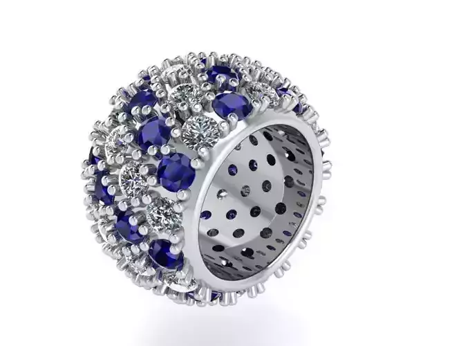 Beautifull Briliiant ring 1469 3D print model